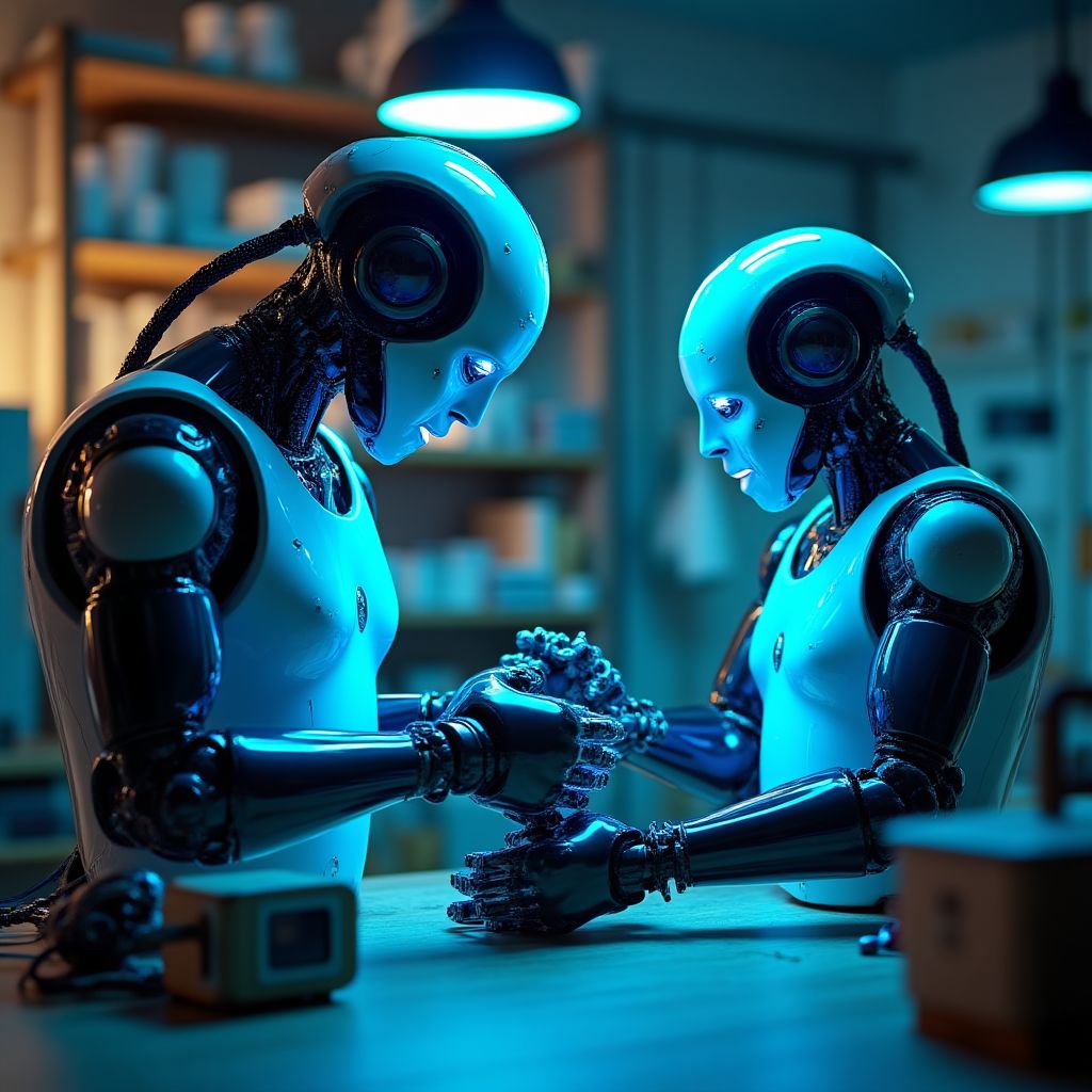Robots trabajando